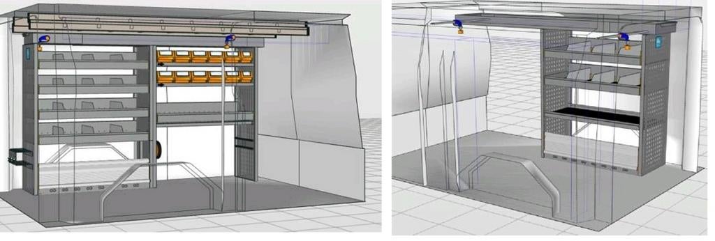 Bedrijfswagen inrichting Storevan Ford Transit Custom, Ophalen