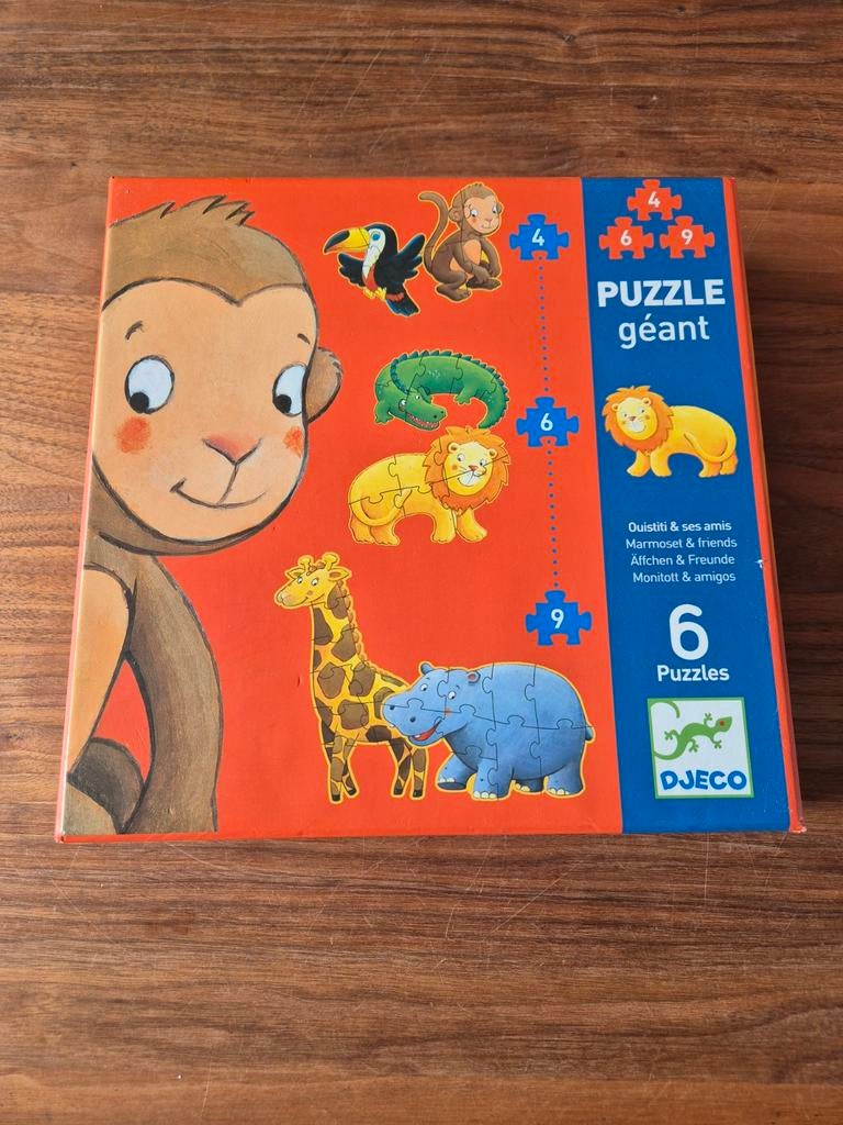 Djeco Puzzelset: 6 Stevige Puzzels (4-9 stukjes), Kinderen en Baby's, Speelgoed | Kinderpuzzels, Ophalen, Minder dan 10 stukjes