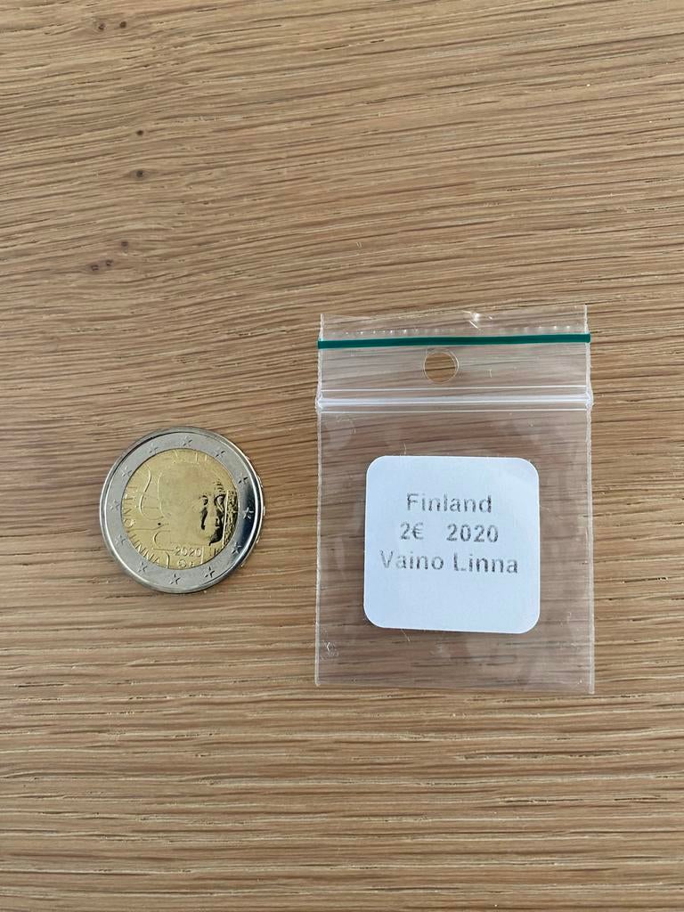 Finland 2 euromunt 2020 - Vaino Linna, Ophalen of Verzenden, Finland, 2 euro, Losse munt