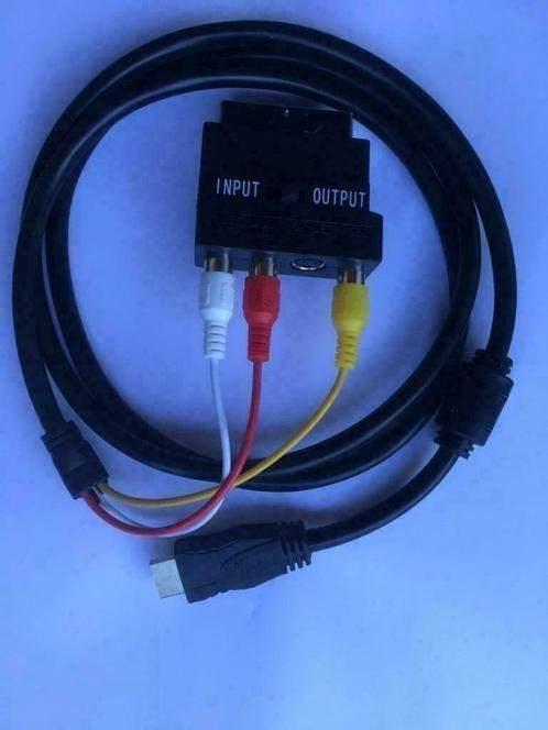 HDMI - SCART kabel 1.5 meter, Audio, Tv en Foto, Audiokabels en Televisiekabels, Ophalen, Nieuw, Minder dan 2 meter, Scartkabel