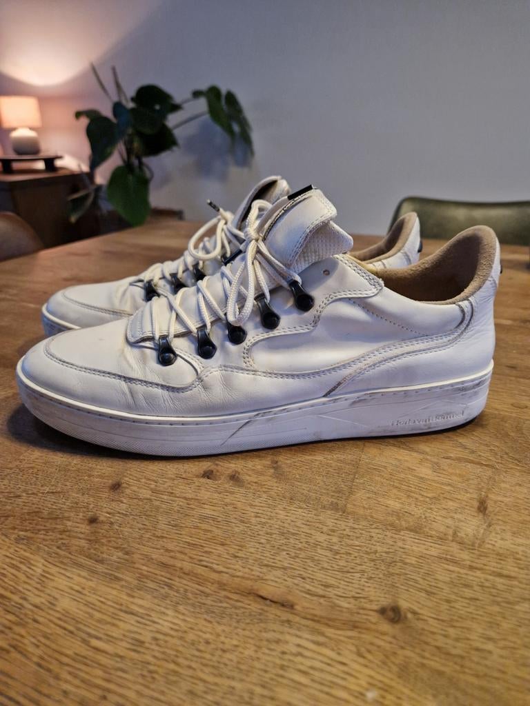 Floris van Bommel sneakers, maat 43 1/3, Ophalen of Verzenden, Gedragen, Wit