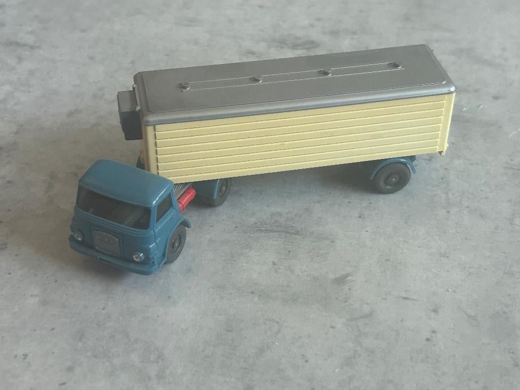 Wiking 1:87 MAN diesel + 1 as koeltrailer, Ophalen of Verzenden, Zo goed als nieuw, Bus of Vrachtwagen, Wiking
