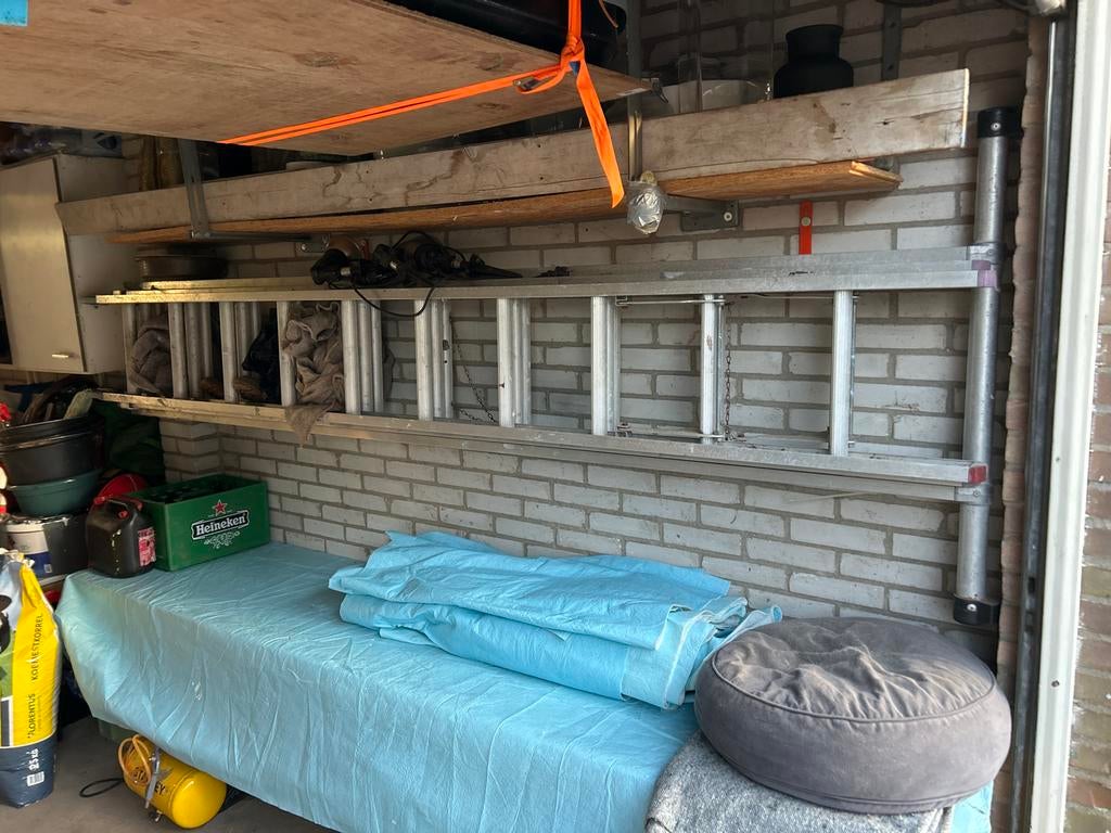9 meter lange ladder, Ophalen of Verzenden, Gebruikt, Ladder, 4 meter of meer
