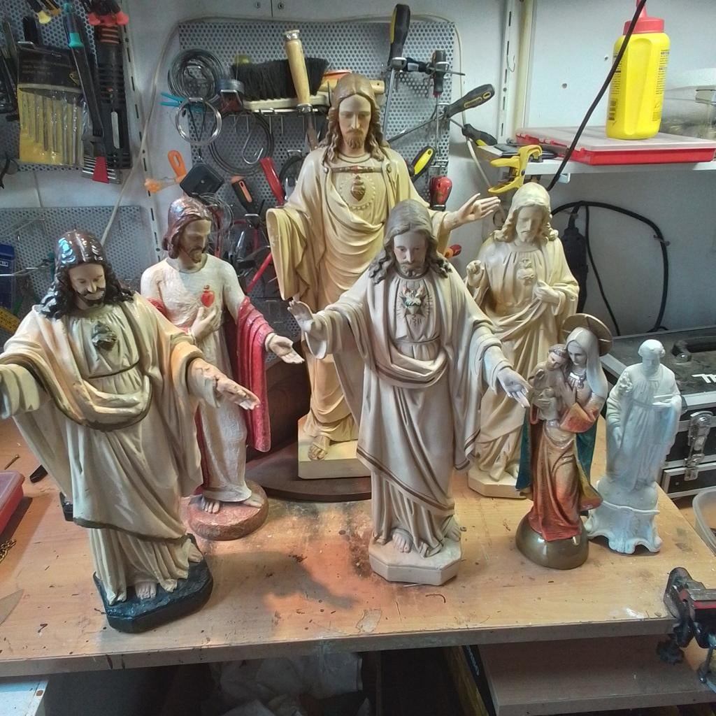 Hijligebeelden. 50 euro samen, Antiek en Kunst, Antiek | Religie, Ophalen of Verzenden