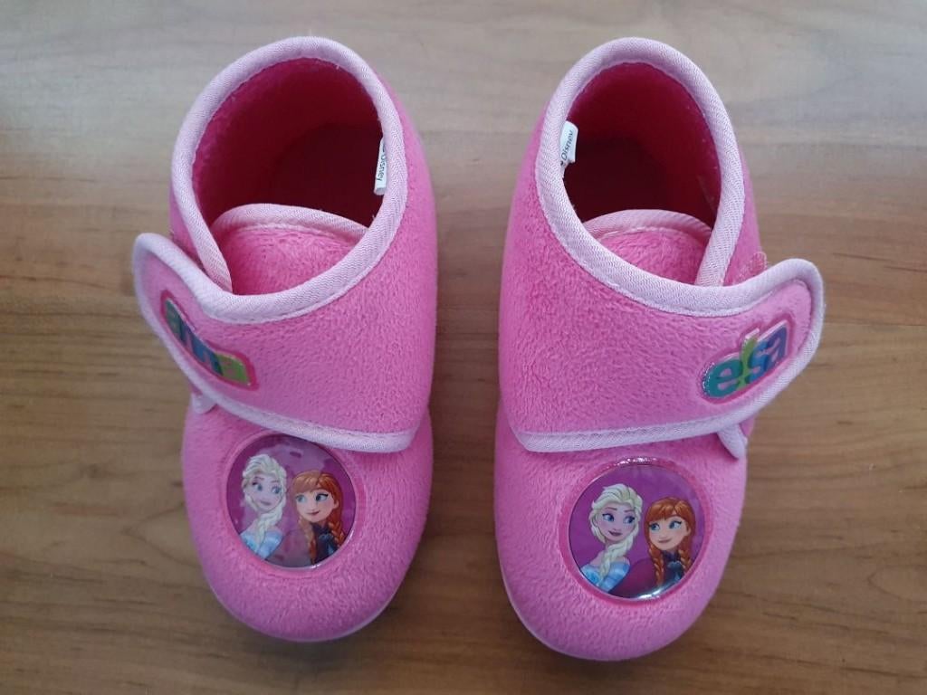 Nieuwe roze Frozen pantoffels – maat 27, Disney, Meisje, Overige typen, Nieuw
