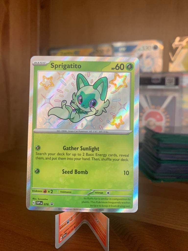 Shiny sprigatito promo #076, Ophalen of Verzenden, Nieuw