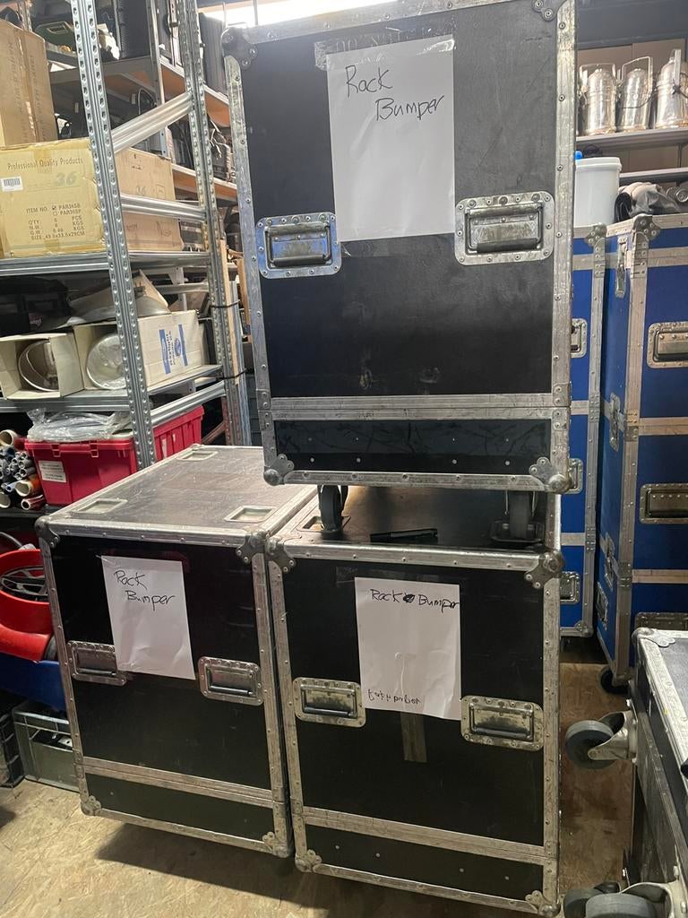 STOLPCASES RAK BUMPER  zijn TECHNOCASE set 4Stuks + Wheels, Ophalen, Gebruikt, Overige instrumenten, Flightcase