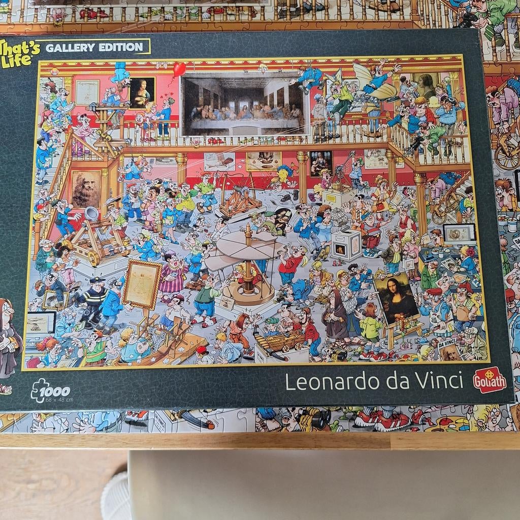 That's life art gallery leonardo da vinci 1000 st, Hobby en Vrije tijd, Ophalen of Verzenden, 500 t/m 1500 stukjes, Zo goed als nieuw