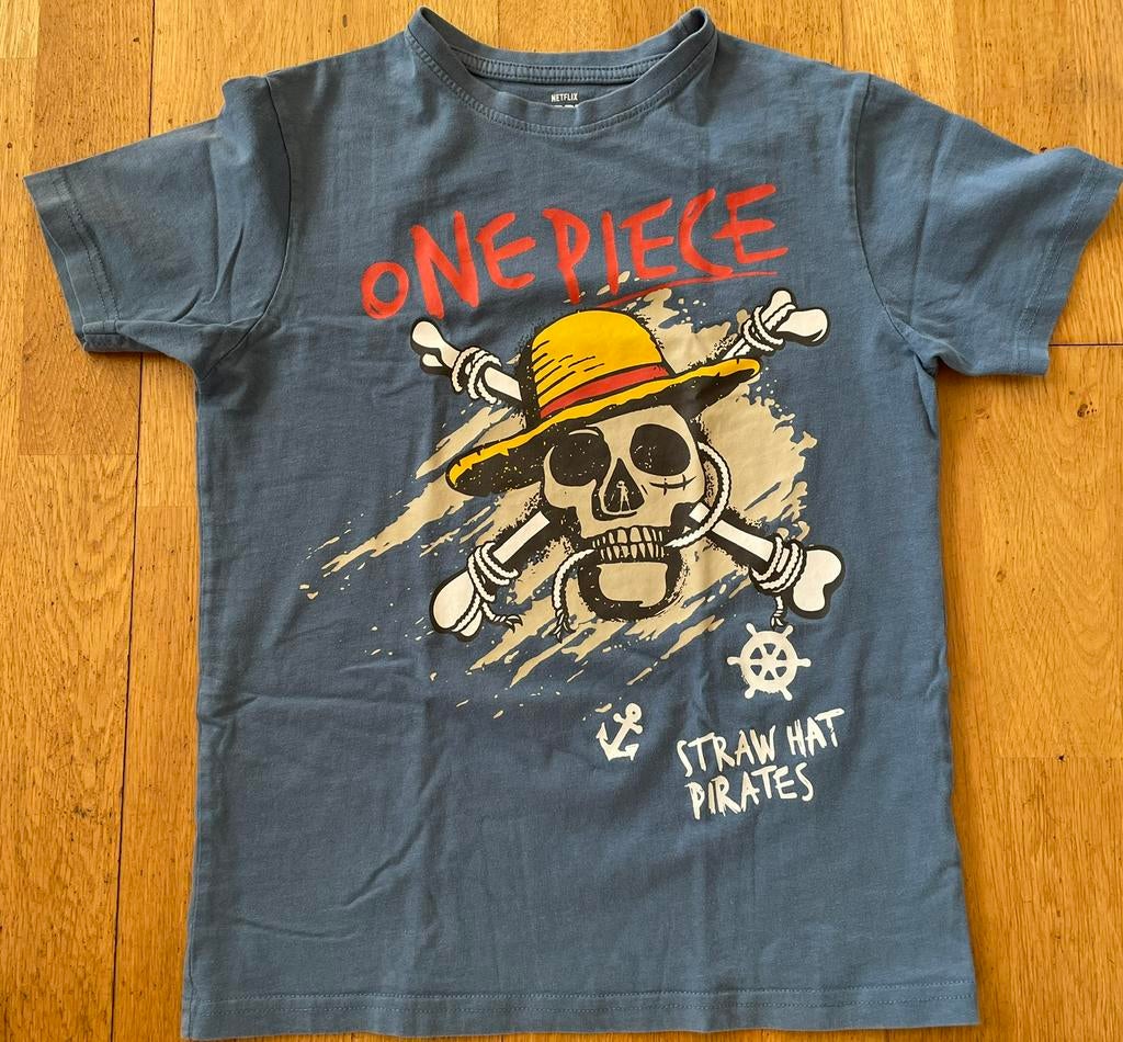 One Piece T-shirt als nieuw maat 140, Ophalen of Verzenden, Zo goed als nieuw, Jongen of Meisje, Shirt of Longsleeve