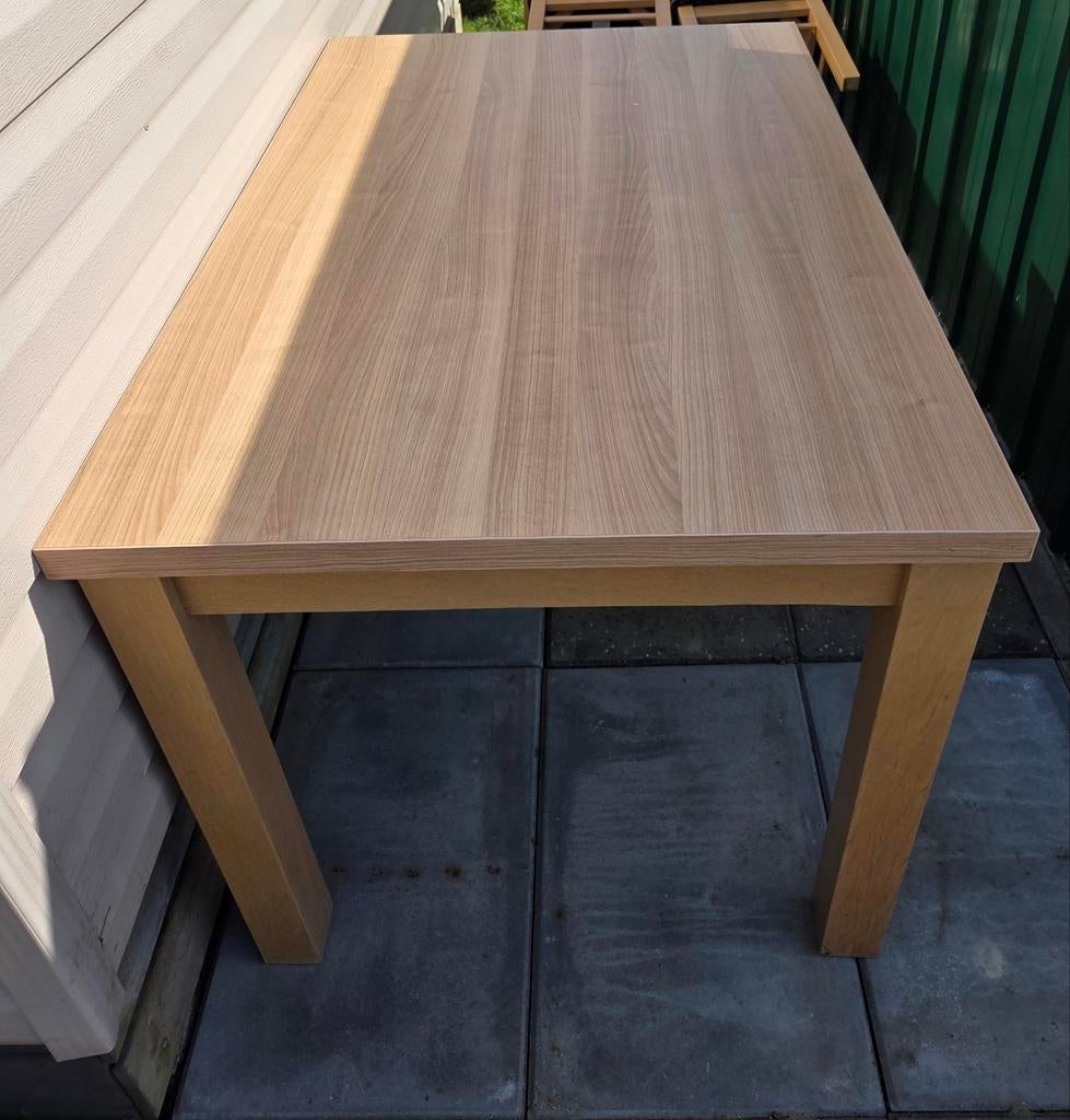 Te koop Eettafel met 4 stoelen., Huis en Inrichting, Tafels | Eettafels, Ophalen, Zo goed als nieuw, Rechthoekig, 50 tot 100 cm