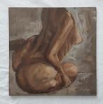 Schilderij van Naakte Vrouw - Olieverf, Ophalen of Verzenden