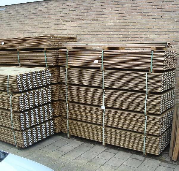 Nieuwe Grenen Geimpregneerde Rabatdelen 18 x 145 mm 2.40 mtr, Tuin en Terras, Palen, Balken en Planken, Nieuw, Planken, 180 tot 250 cm