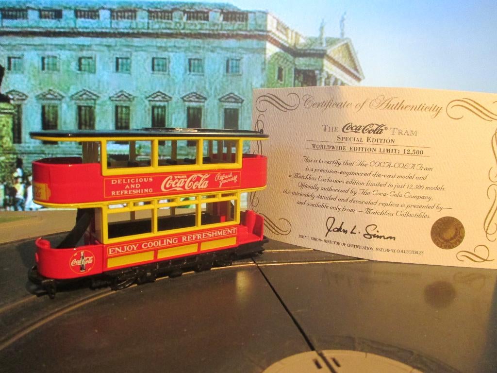 1920 Preston Tram Coca Cola Matchbox Collectables YYM 37997, Hobby en Vrije tijd, Modelauto's | Overige schalen, Ophalen of Verzenden