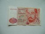 1237. Spanje, 2.000 pesetas 1980 Juan Ramón Jiménez., Verzenden, Overige landen, Los biljet