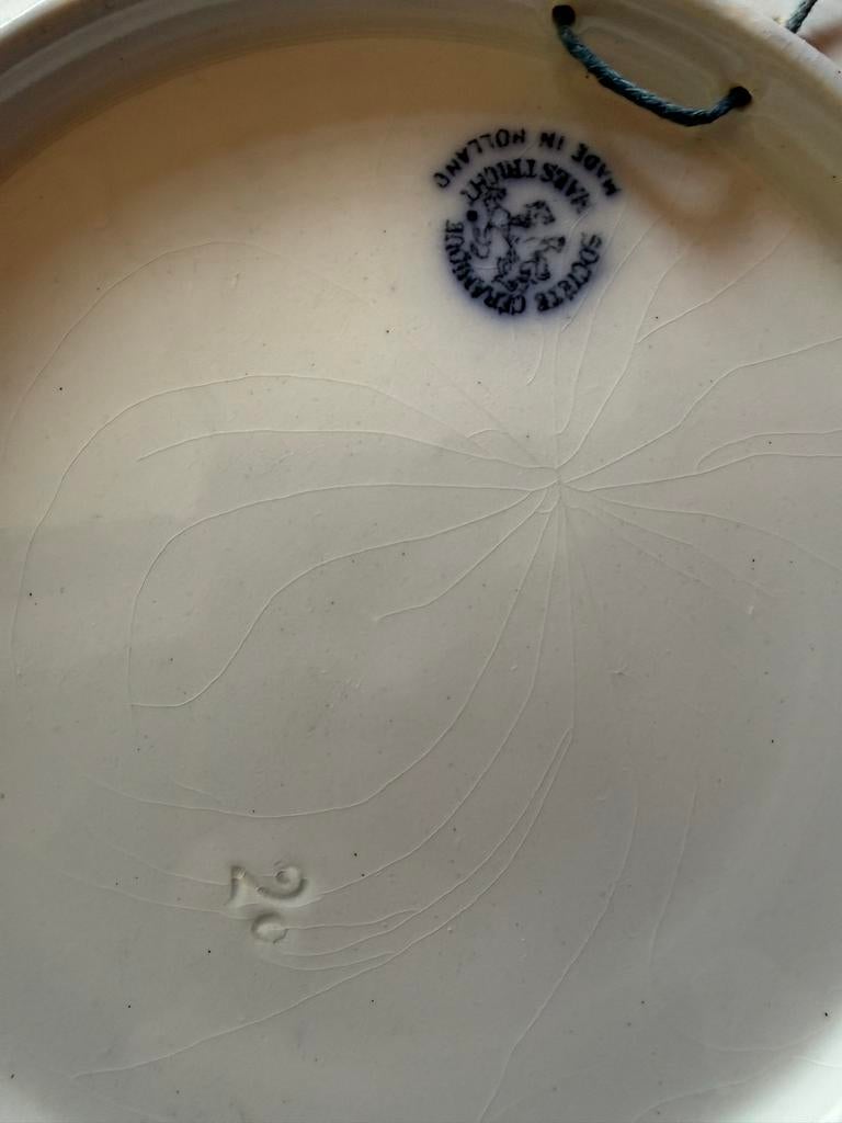 Wandbord Société Céramique Maestricht, Antiek en Kunst, Ophalen