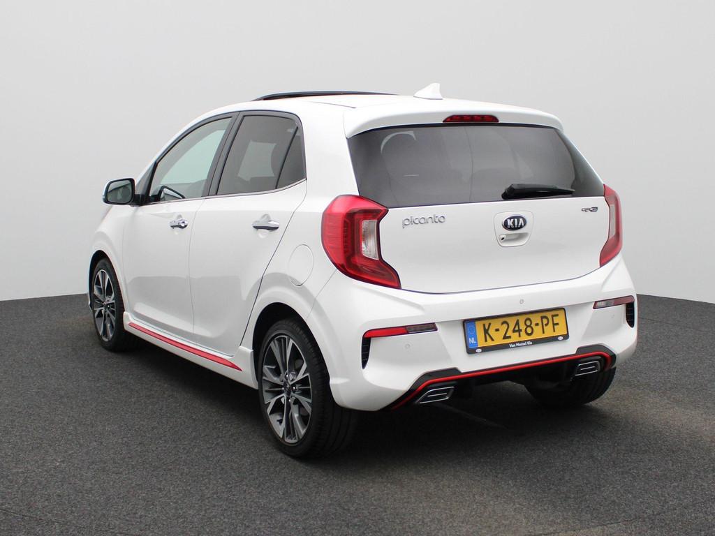 Kia Picanto 1.0 T-GDi GT-Line 5p | Navigatie | Schuifdak | S, 12 maanden, 101 pk, Gebruikt, Wit