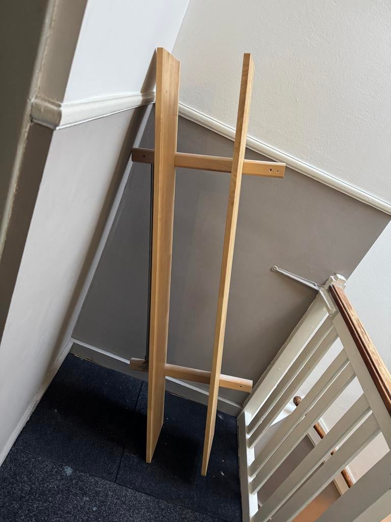 Houten hangplank / wandplank, Ophalen, Gebruikt