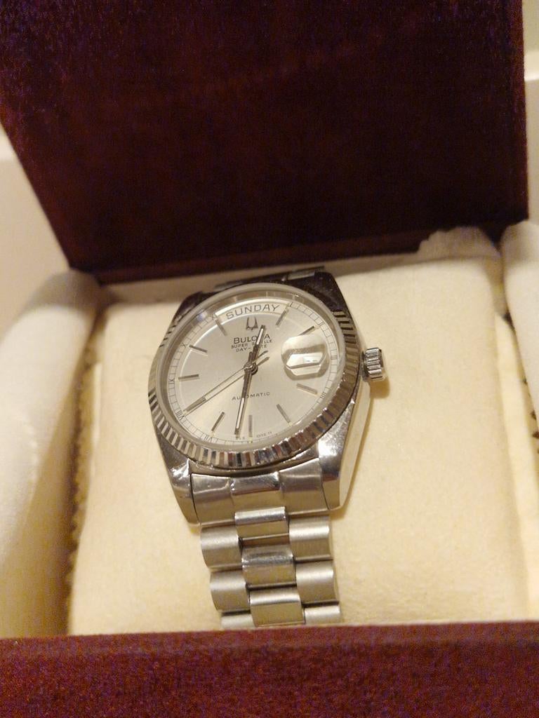 Bulova Super Seville staal, Staal, Gebruikt, Staal, Polshorloge