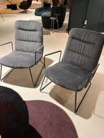 KFF Arva Lounge Stoelen - Denim Stof, Antraciet Frame, Huis en Inrichting, Ophalen, Nieuw, 75 tot 100 cm, Stof
