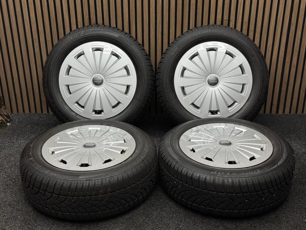 WINTER! Originele 16 inch Audi A4 B9 5x112 ET35 Dunlop SP AO, Ophalen, 16 inch, ., Banden en Velgen
