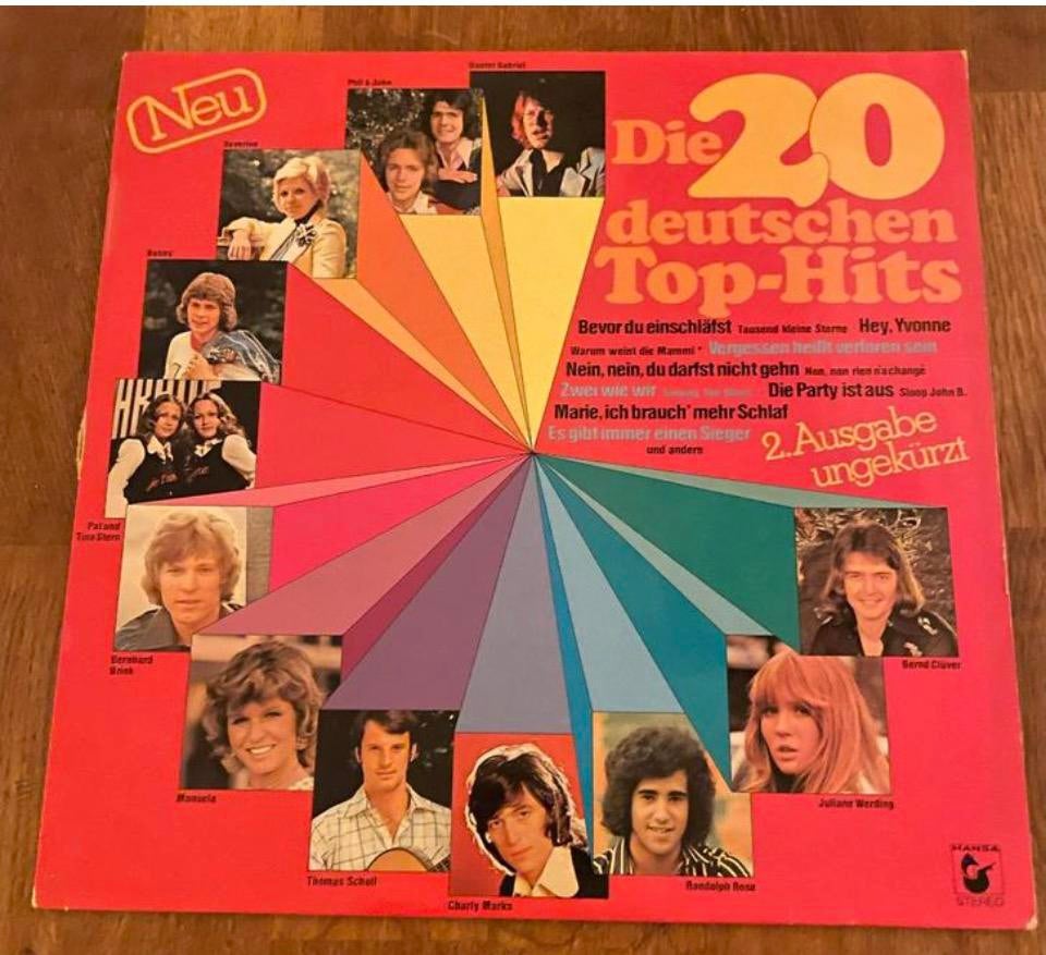 LP Die 20 Deutschen Top Hits, Ophalen of Verzenden, Zo goed als nieuw, 12 inch, Pop