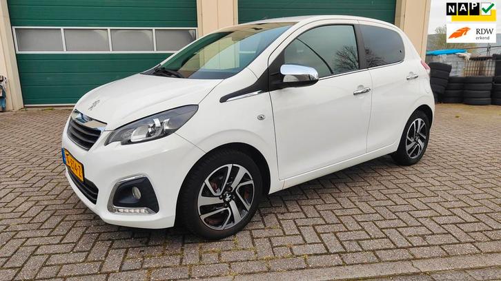 Peugeot 108 1.0 e-VTi Allure lederen bekleding, luxe uitvoei, Auto's, Peugeot, Bedrijf, Te koop, ABS, Achteruitrijcamera, Airbags