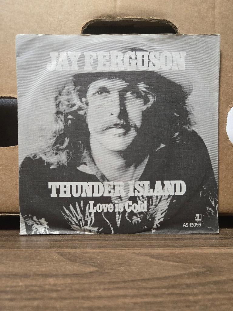 Jay Ferguson - Thunder island, Cd's en Dvd's, Vinyl Singles, Zo goed als nieuw, Beschermende buitenhoes, Fotohoes, Single, 1970 - 1979