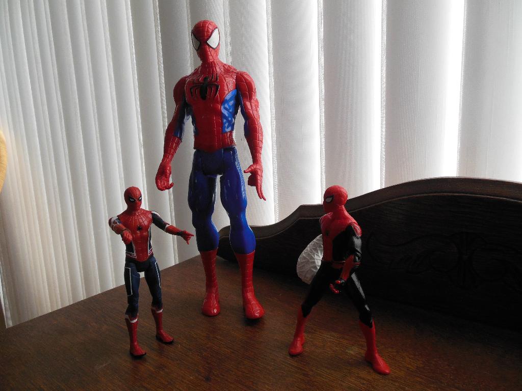 3 Spiderman poppen, Ophalen of Verzenden, Gebruikt
