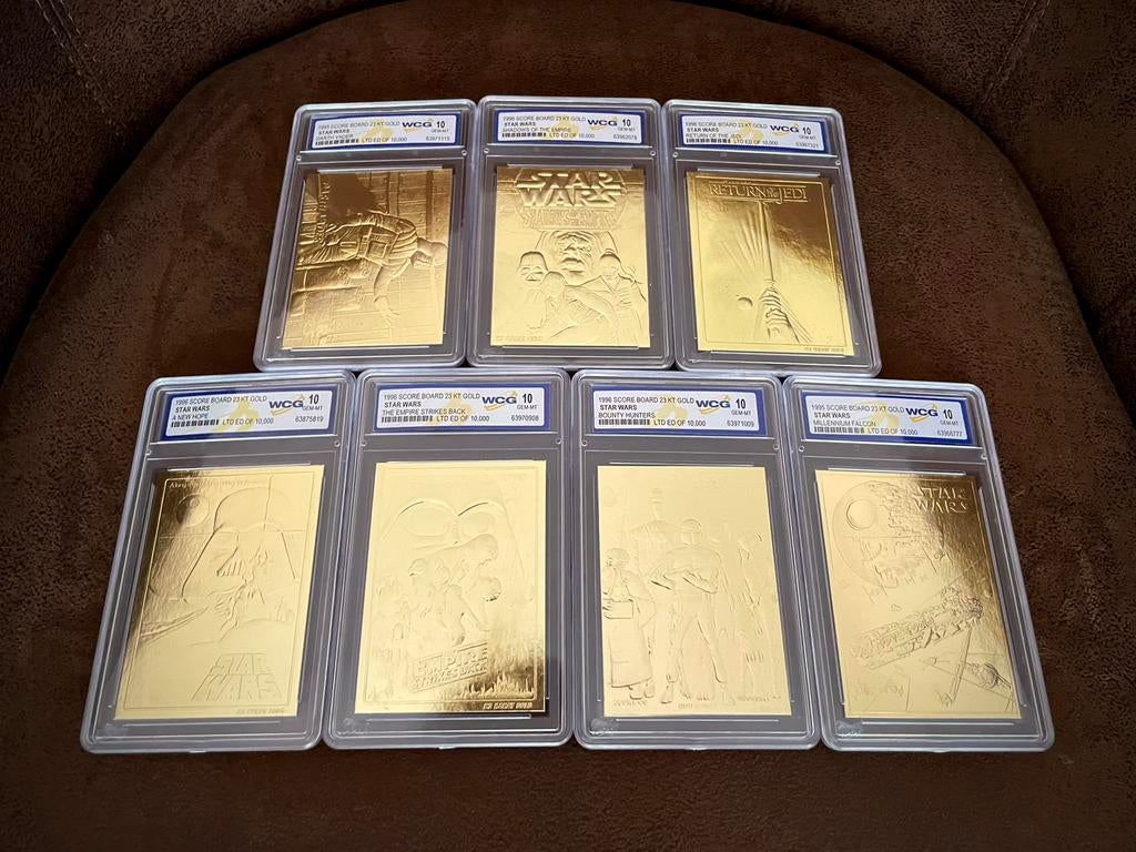 Star Wars – 23KT Gold kaarten set (7x) – WCG 10, Verzenden, Zo goed als nieuw, Actiefiguurtje