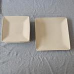 Vierkante borden, 6 stuks, Ophalen of Verzenden, Aardewerk, Overige stijlen, Bord(en)