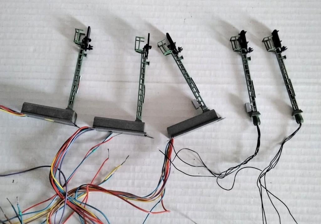 Vijf lichtseinen, Overige merken, Gebruikt, Gelijkstroom of Wisselstroom, Rails