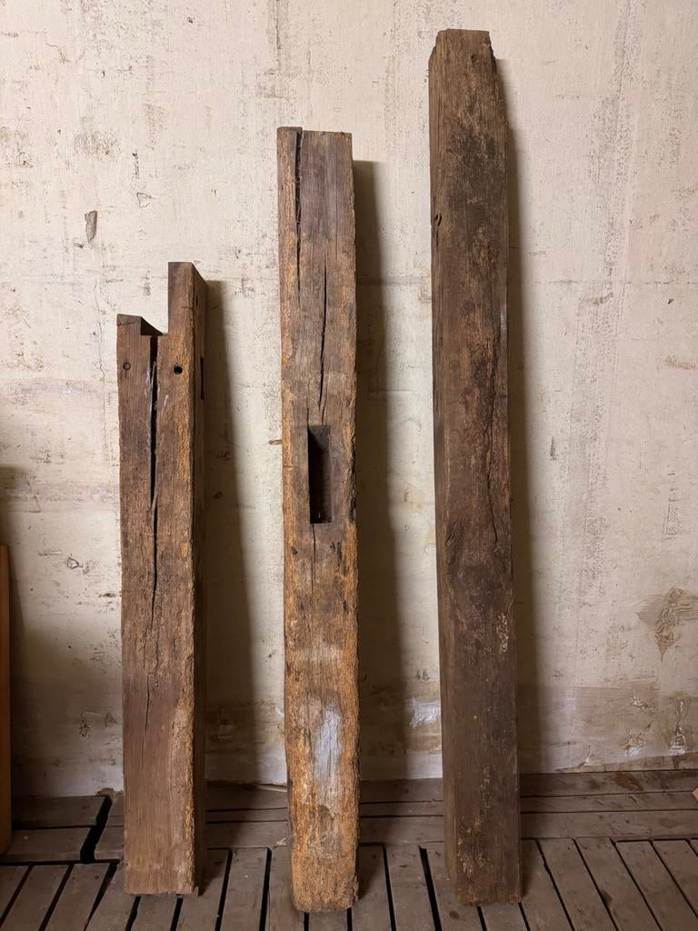 Oude eiken balken, Ophalen, Gebruikt, 180 tot 250 cm, Balken
