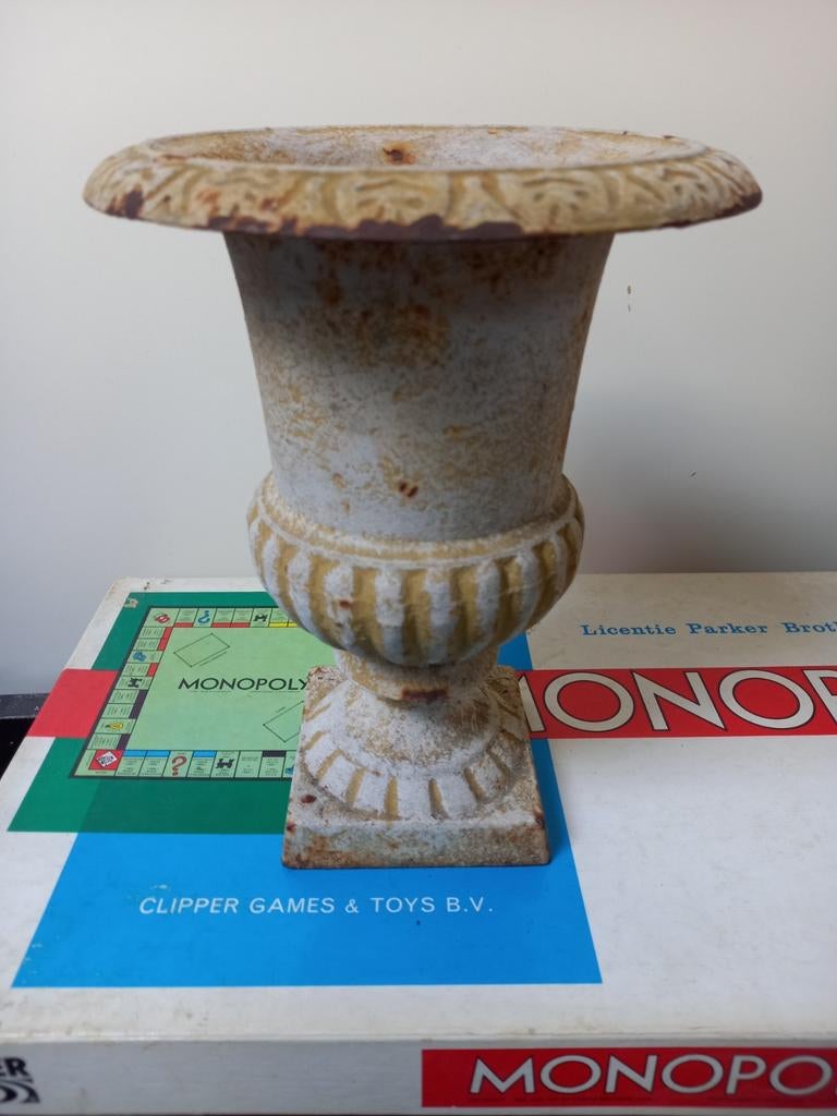 Gietijzeren Tuinvaas, Tuin en Terras, Tuinvazen, Ophalen of Verzenden, Gebruikt