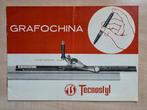 080) ORIGINELE RECLAME GRAFOCHINA TECNOSTIJL SCHRIJFGEREI, Ophalen of Verzenden, Gebruikt, Overige typen