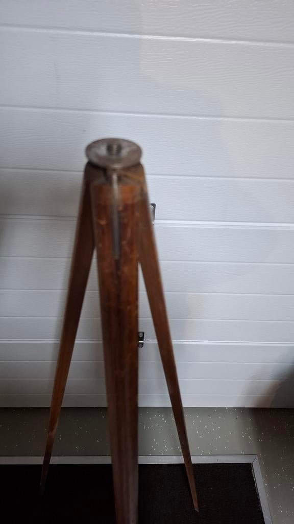 Antieke vintage inklapbare driepoot foto camera statief, Antiek en Kunst, Ophalen