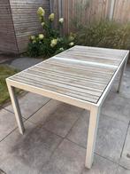 Ikea sjalland tuintafel aluminium/hout 156x90 cm, Tuin en Terras, Ophalen, Gebruikt, Rechthoekig, Hout