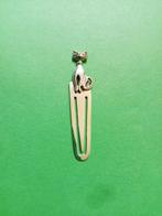 Mooie Kleine Zilveren Boekenlegger / Bladwijzer - Poesje, Antiek en Kunst, Verzenden, Zilver