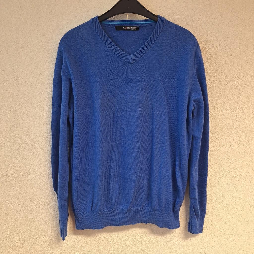 Heren trui, pullover, Lobster, lange mouw, blauw, M, Maat 52/54 (L), Blauw, Ophalen of Verzenden, Zo goed als nieuw