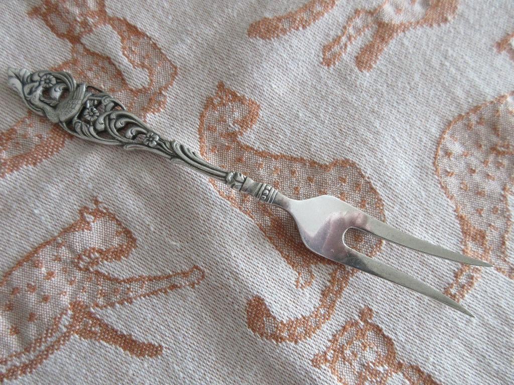 Gero 90GN 647 Paradijsvogel Vleesvorkje, Ophalen of Verzenden, Gebruikt, Zilver