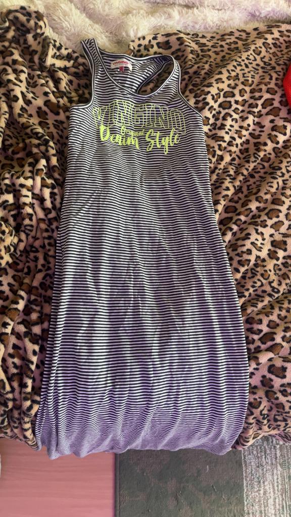 Vingino zomerjurk gestreept maat 152, Kinderen en Baby's, Kinderkleding | Maat 152, Ophalen, Zo goed als nieuw, Meisje, Jurk of Rok