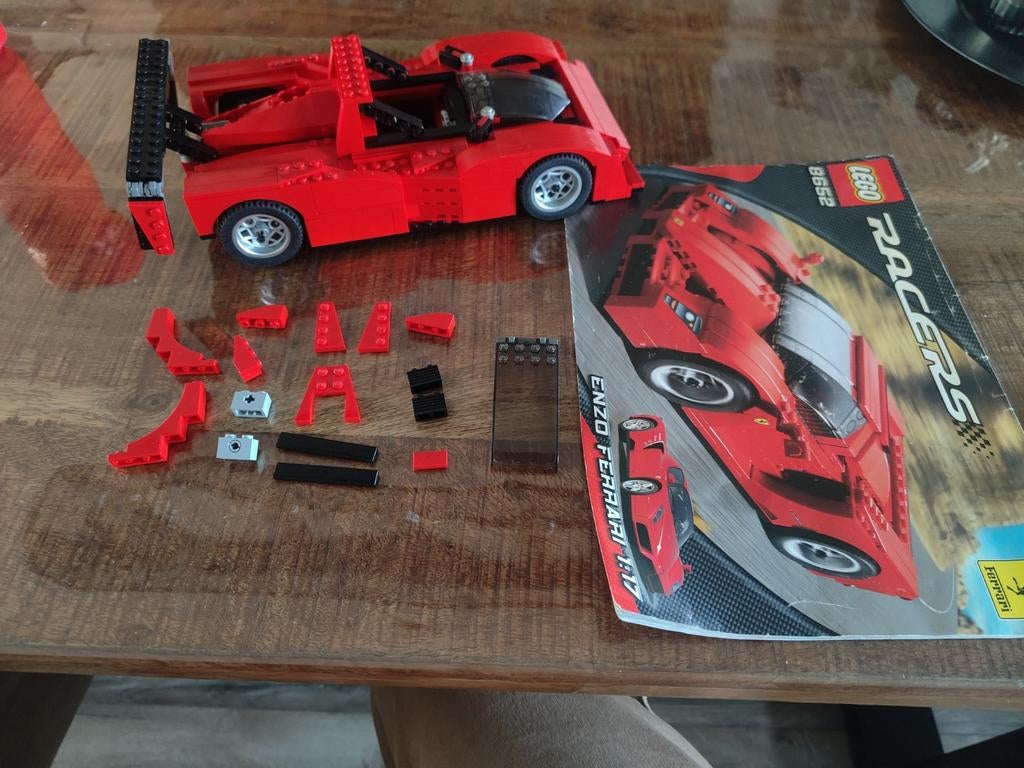 Lego Racers 8652 Ferrari Enzo 1:17 met instructieboekje, Kinderen en Baby's, Speelgoed | Duplo en Lego, Ophalen of Verzenden, Gebruikt