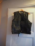 Leren Gilet, Kleding | Heren, Kostuums en Colberts, Ophalen of Verzenden, Zo goed als nieuw, Maat 56/58 (XL), Zwart