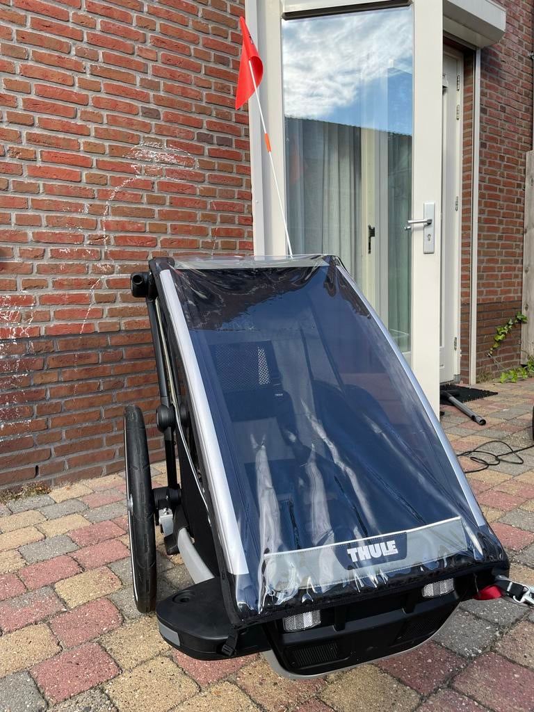 Thule Chariot Lite 1 Single fietskar - Zo goed als nieuw!, Fietsen en Brommers, Fietsaccessoires | Aanhangers en Karren, Opvouwbaar