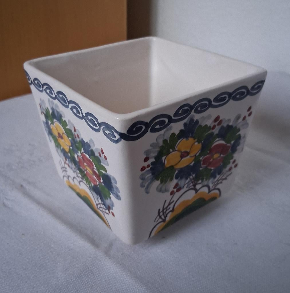 Makkum bakje aardewerk handbeschilderd NAUTA *eureka*, Ophalen of Verzenden