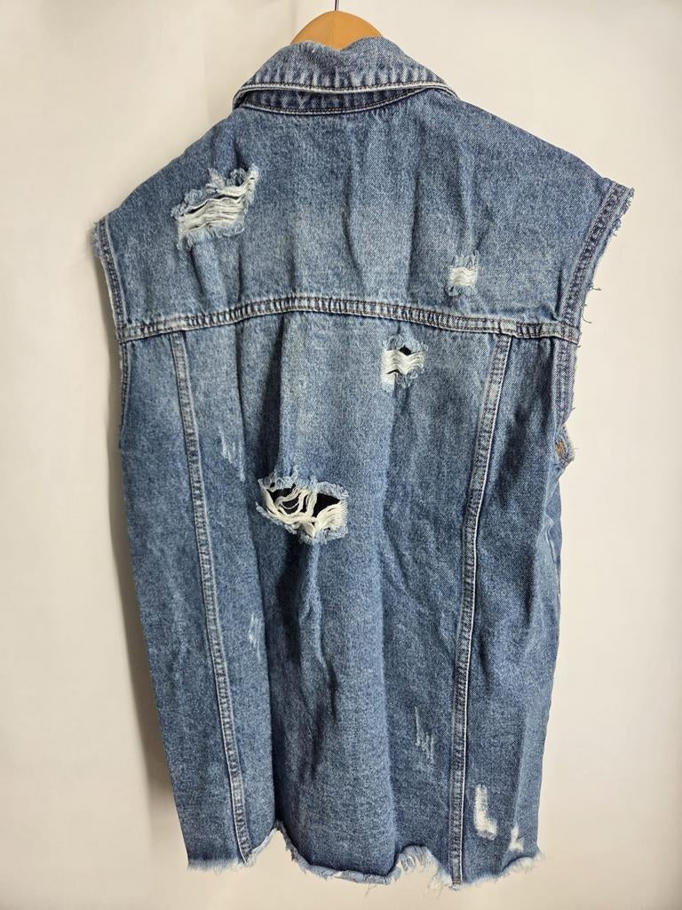 Spijkerjasje oversized maat XS Laulia (2468*), Laulia, Blauw, Laulia, Ophalen of Verzenden