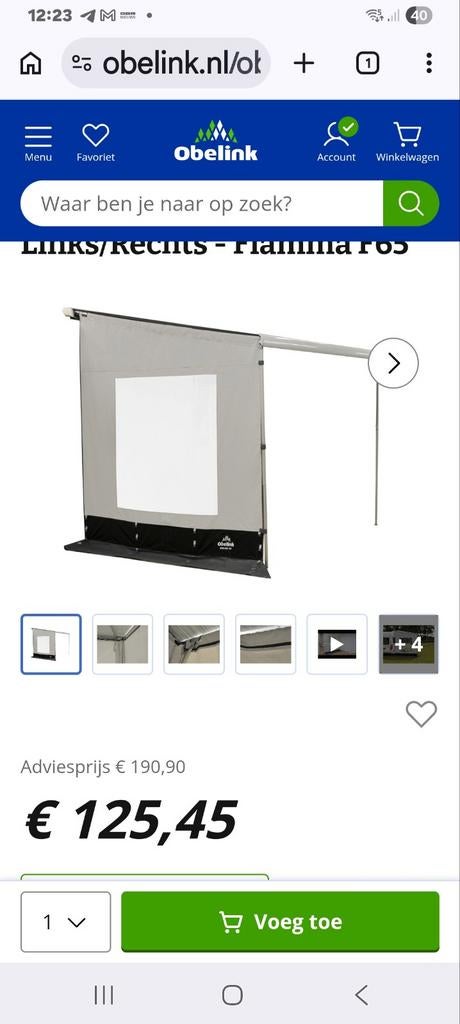 2 Zijwanden voor een fiamma F65, Ophalen of Verzenden, Nieuw