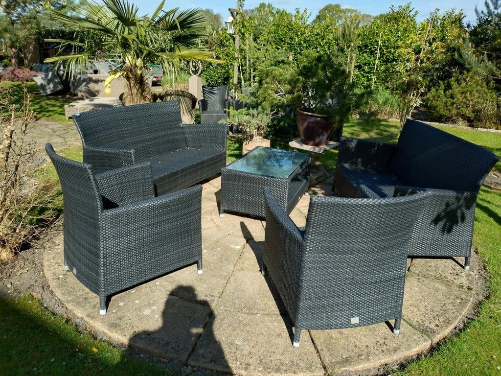 Mooie loungeset 4 Seasons met keurige kussens, Ophalen, Kunststof, Gebruikt, Loungeset