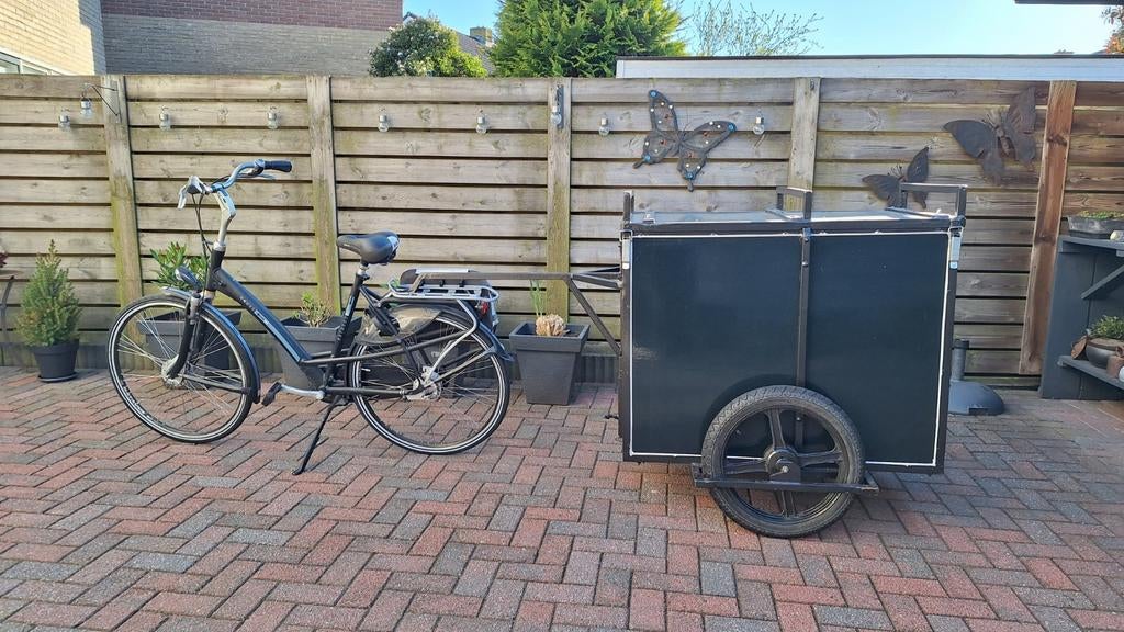 Fietskar/Brommerkar - Viskar in perfecte staat, Fietsen en Brommers, Ophalen, Zo goed als nieuw, Bagagekar, 40 tot 60 kg