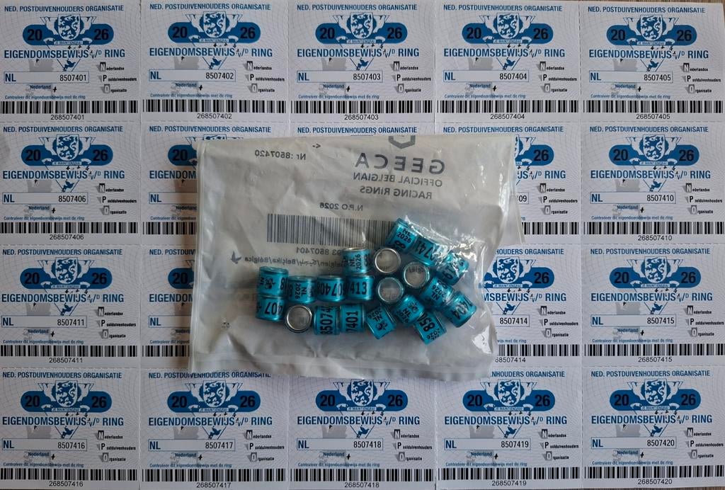 Postduiven NPO ringen 2026., Dieren en Toebehoren, Vogels | Duiven