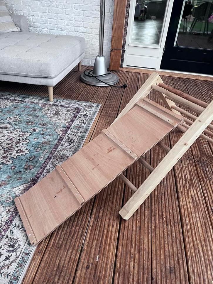 Handgemaakt houten klimrek - Opvouwbaar & Compact, Kinderen en Baby's, Speelgoed | Houten speelgoed, Zo goed als nieuw, Meubelstuk of Keukentje